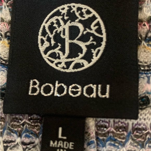 Bobeau Multi-colored Tunic w/ Short Sleeves (L) - Picture 2 of 7